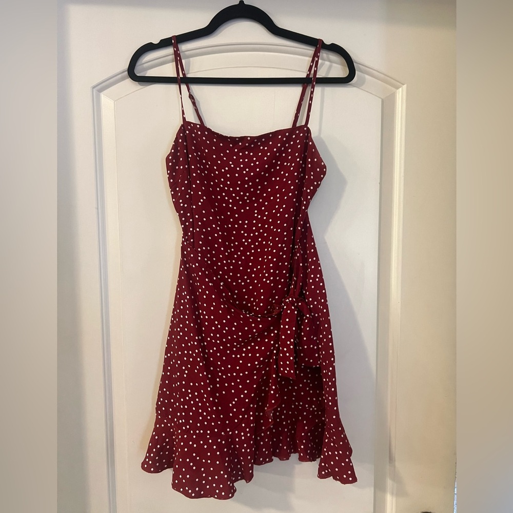 Princess Polly Red Polka Dot Dress